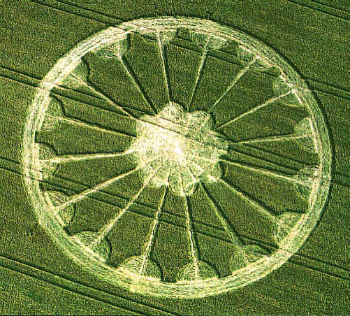 Priors, Wiltshire crop circle, aerial photo 2