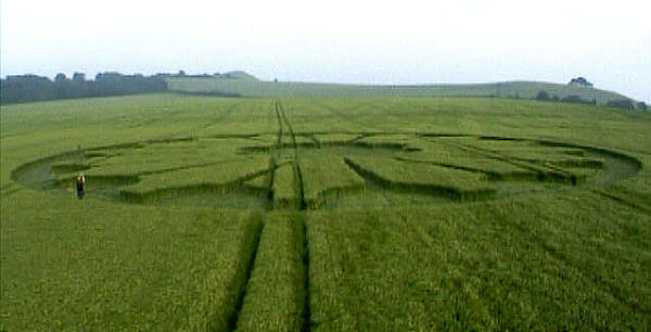 Priors, Wiltshire crop circle, aerial photo 3