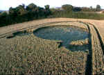 Stanton Bridge, Wiltshire crop circle, aerial photo 2