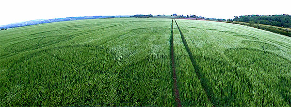 Stantonbury Hill, nr Bristol crop circle, aerial photo 4