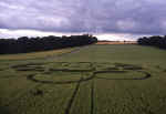 Stephen Castle Down, Hampshire crop circle, aerial photo 11