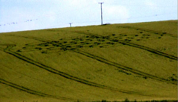 Lavington, Wiltshire crop circle, aerial photo 2