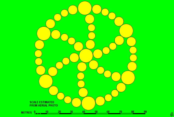 Wakeley, Northampton crop circle, aerial photo 8