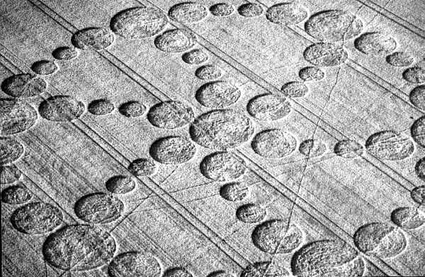 Wakeley, Northampton crop circle, aerial photo 3