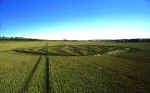 Windmill Hill, Wiltshire crop circle, aerial photo 2