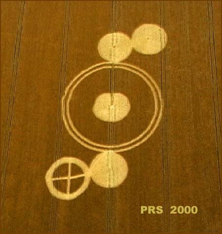 Windmill Hill, Wiltshire crop circle, aerial photo 2