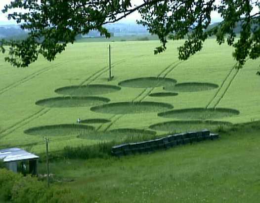 Winsbury Hill, Bristol crop circle, aerial photo 2
