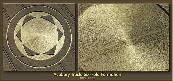 Avebury Trusloe, Wiltshire crop circle, aerial photo 2