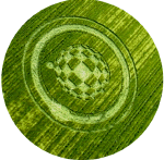 Hill Barn, Wiltshire crop circle, aerial photo 2