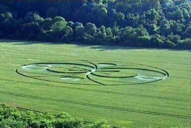 Barton-le-Clay, Bedfordshire crop circle, aerial photo 2