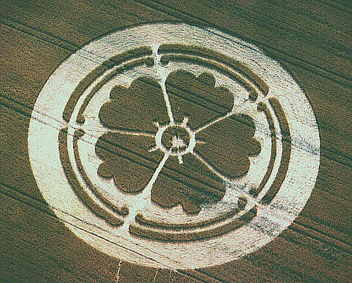 Beckhampton, Wiltshire crop circle, aerial photo 18