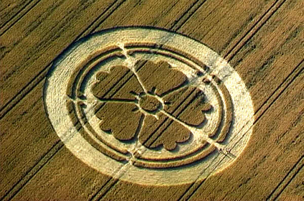 Beckhampton, Wiltshire crop circle, aerial photo 8