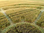 Beckhampton, Wiltshire crop circle, aerial photo 12