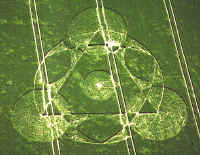 Berranburgh, Wiltshire crop circle, aerial photo 3