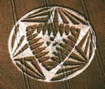 Avebury Manor, Wiltshire crop circle, aerial photo 6