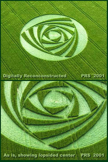 Avebury Manor, Wiltshire crop circle, aerial photo 9