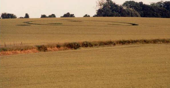 Borstal, Kent crop circle, aerial photo 2