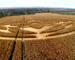 Browns Lane, Wiltshire crop circle, aerial photo 2