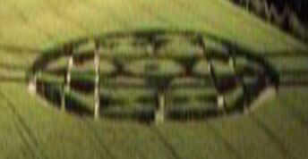 Cathill Roundabout, Yorkshire crop circle, aerial photo 4