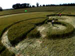 Causewayed Enclosure, Wiltshire crop circle, aerial photo 7