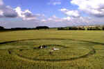 Causewayed Enclosure, Wiltshire crop circle, aerial photo 9