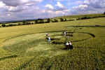 Causewayed Enclosure, Wiltshire crop circle, aerial photo 10