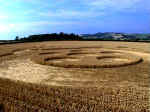 Clays End, Somerset crop circle, aerial photo 2