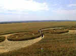 Clifford's Hill, Wiltshire crop circle, aerial photo 4