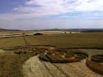 Clifford's Hill, Wiltshire crop circle, aerial photo 6