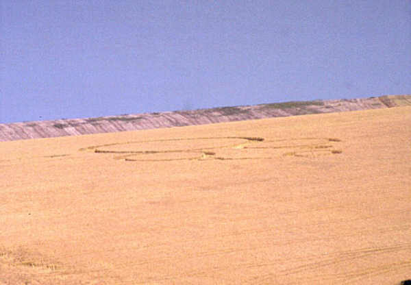 Ditchling Beacon, Sussex crop circle, aerial photo 2