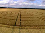 Gog Magog Hills, Cambridgeshire crop circle, aerial photo 5
