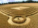 Gog Magog Hills, Cambridgeshire crop circle, aerial photo 17