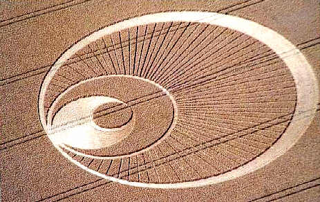 Gog Magog Hills, Cambridgeshire crop circle, aerial photo 11