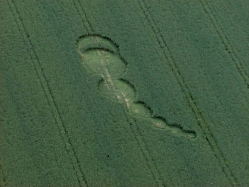 Avebury Stone Circle, Wiltshire crop circle, aerial photo 3