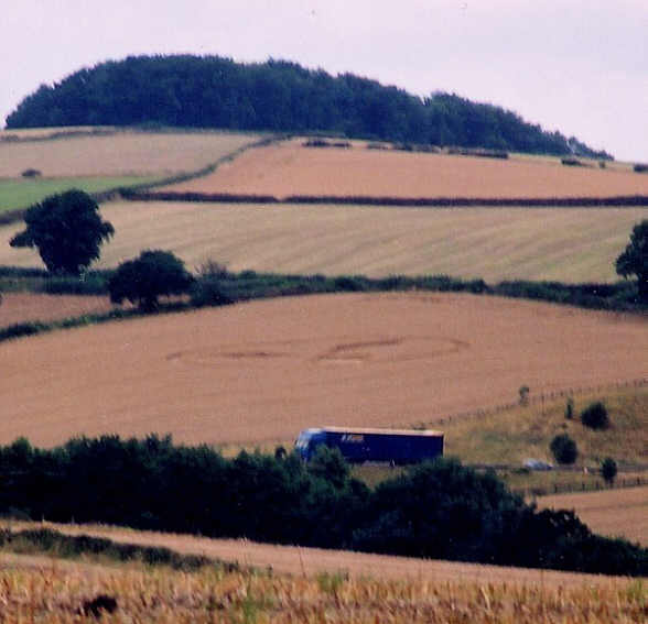 Hardstoft, Derbyshire crop circle, aerial photo 2