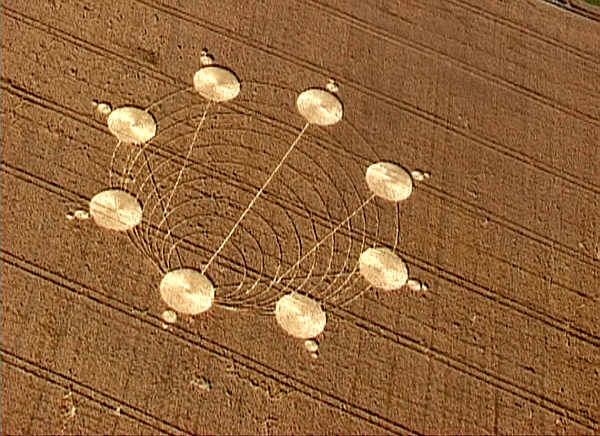 Huish (1), Wiltshire crop circle, aerial photo 8