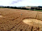 Huish (1), Wiltshire crop circle, aerial photo 4