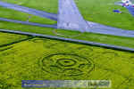 Hurn, Dorset crop circle, aerial photo 6