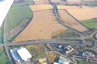 Southfield Farm, Northamptonshire crop circle, aerial photo 3