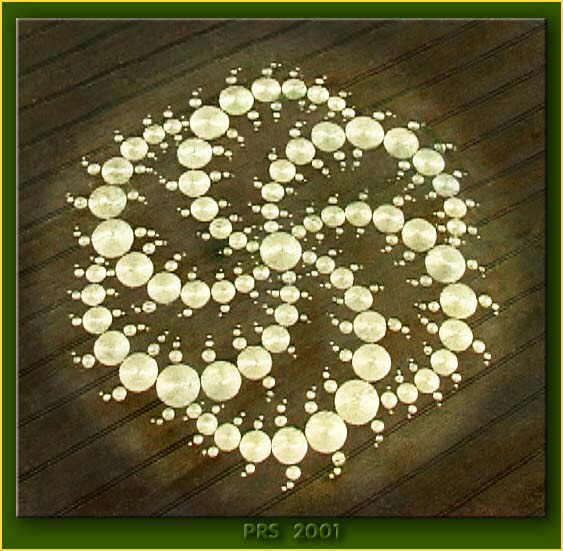 Milk Hill (2), Wiltshire crop circle, aerial photo 7