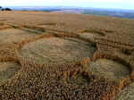 Milk Hill (2), Wiltshire crop circle, aerial photo 12