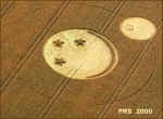 Pewsey White Horse, Wiltshire crop circle, aerial photo 2