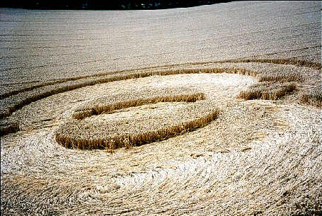 Shoreham, Kent crop circle, aerial photo 5