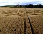 All Cannings Bridge, Wiltshire crop circle, aerial photo 7