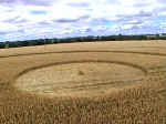 Crop Art at Witcomb Farm, Wiltshire crop circle, aerial photo 6