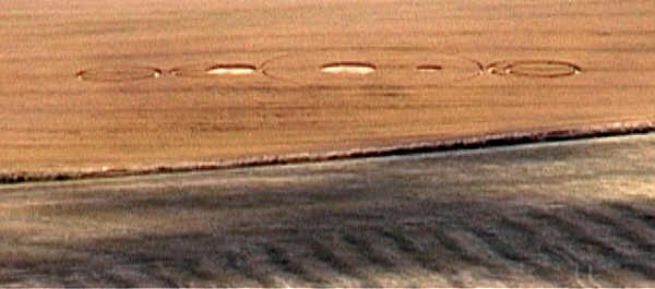 Woodborough Hill, Wiltshire crop circle, aerial photo 2