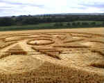 Woodborough Hill (2), Wiltshire crop circle, aerial photo 2