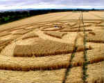 Woodborough Hill (2), Wiltshire crop circle, aerial photo 4