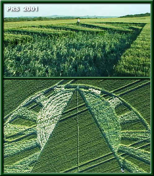 East Field, Wiltshire crop circle, aerial photo 5