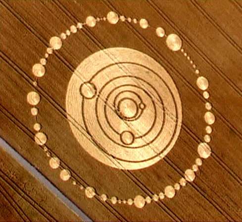East Field, Wiltshire crop circle, aerial photo 2